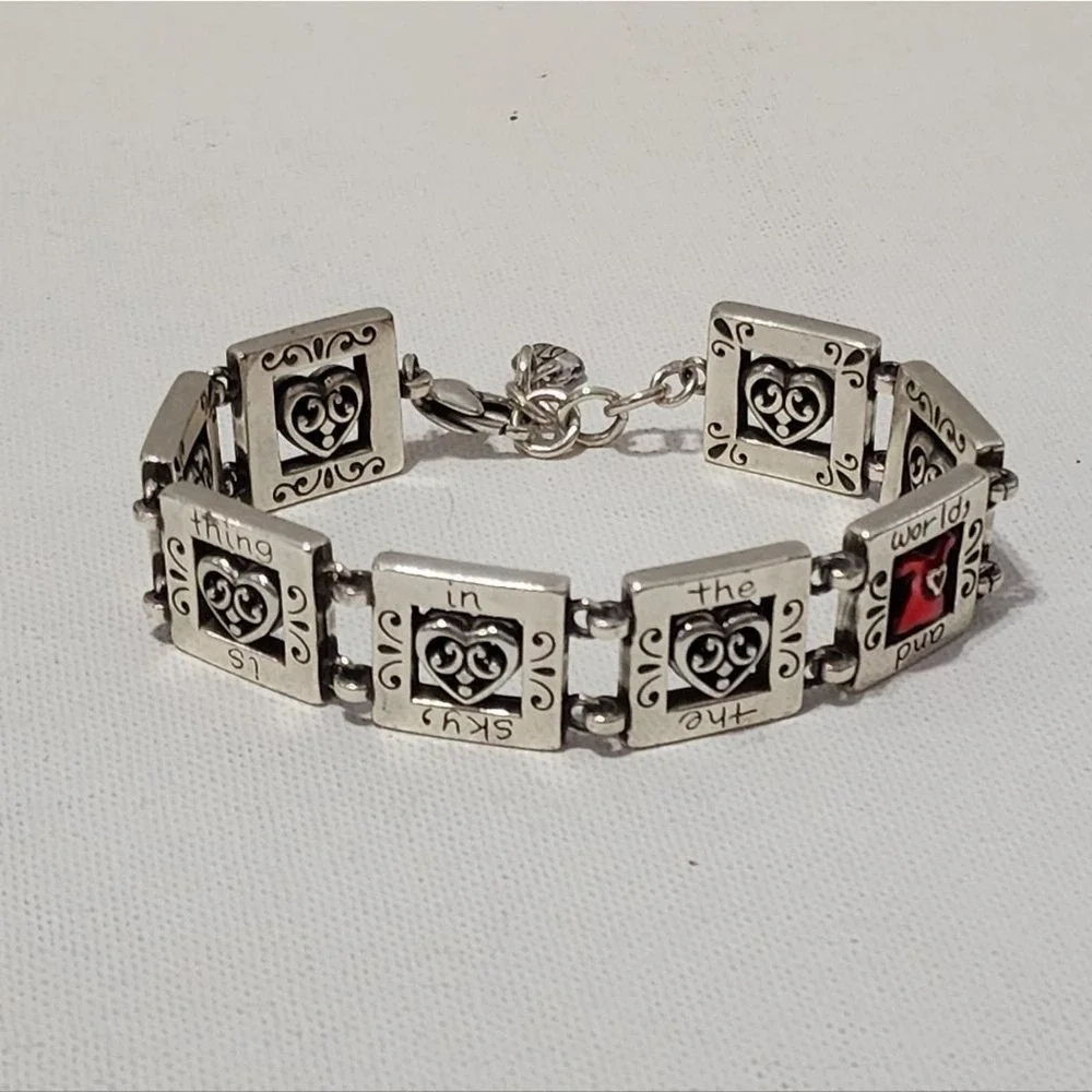 BRIGHTON red dress‎ breast cancer awareness bracelet